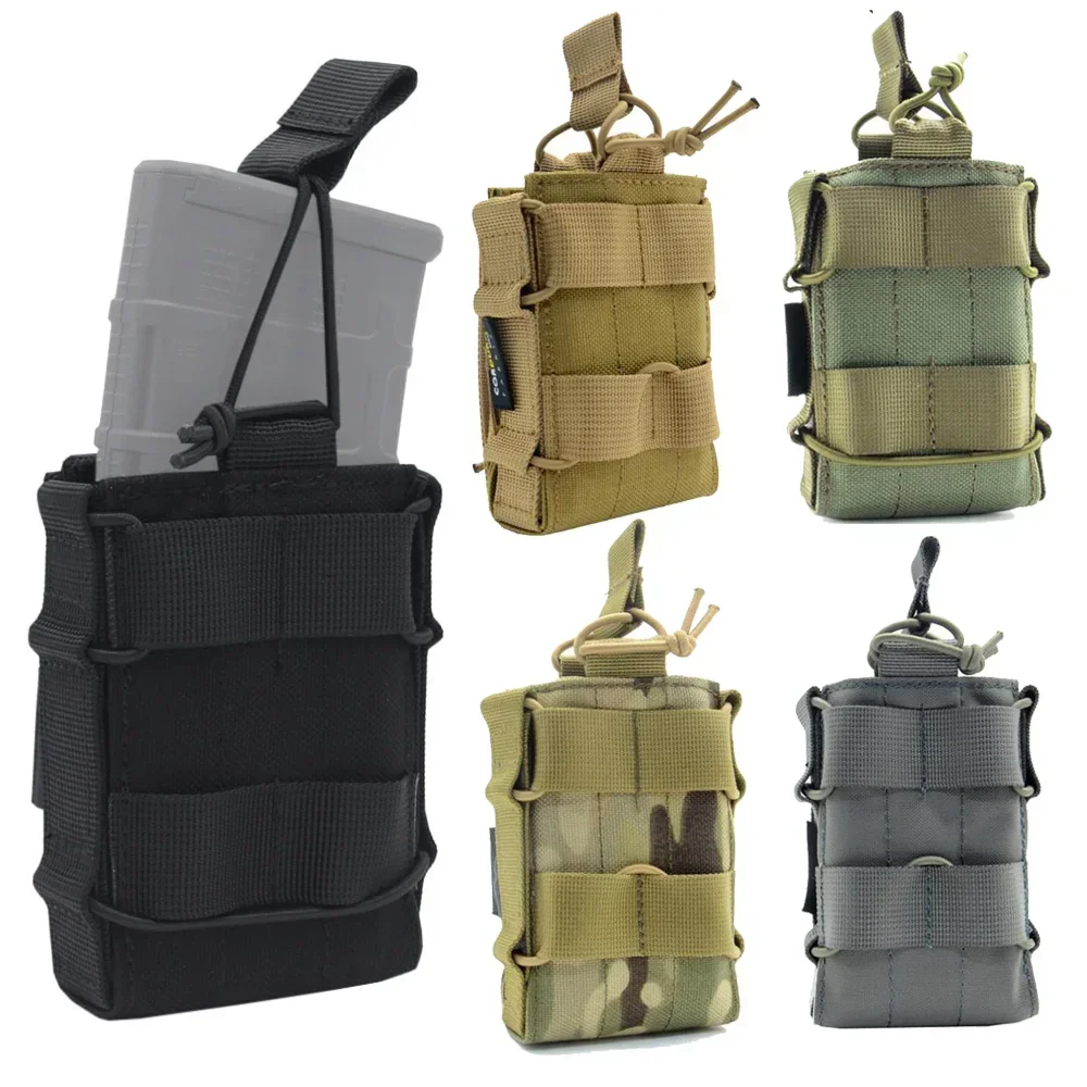 Bolsa táctica MOLLE porta cargadores abierta chaleco placa - imagen 3