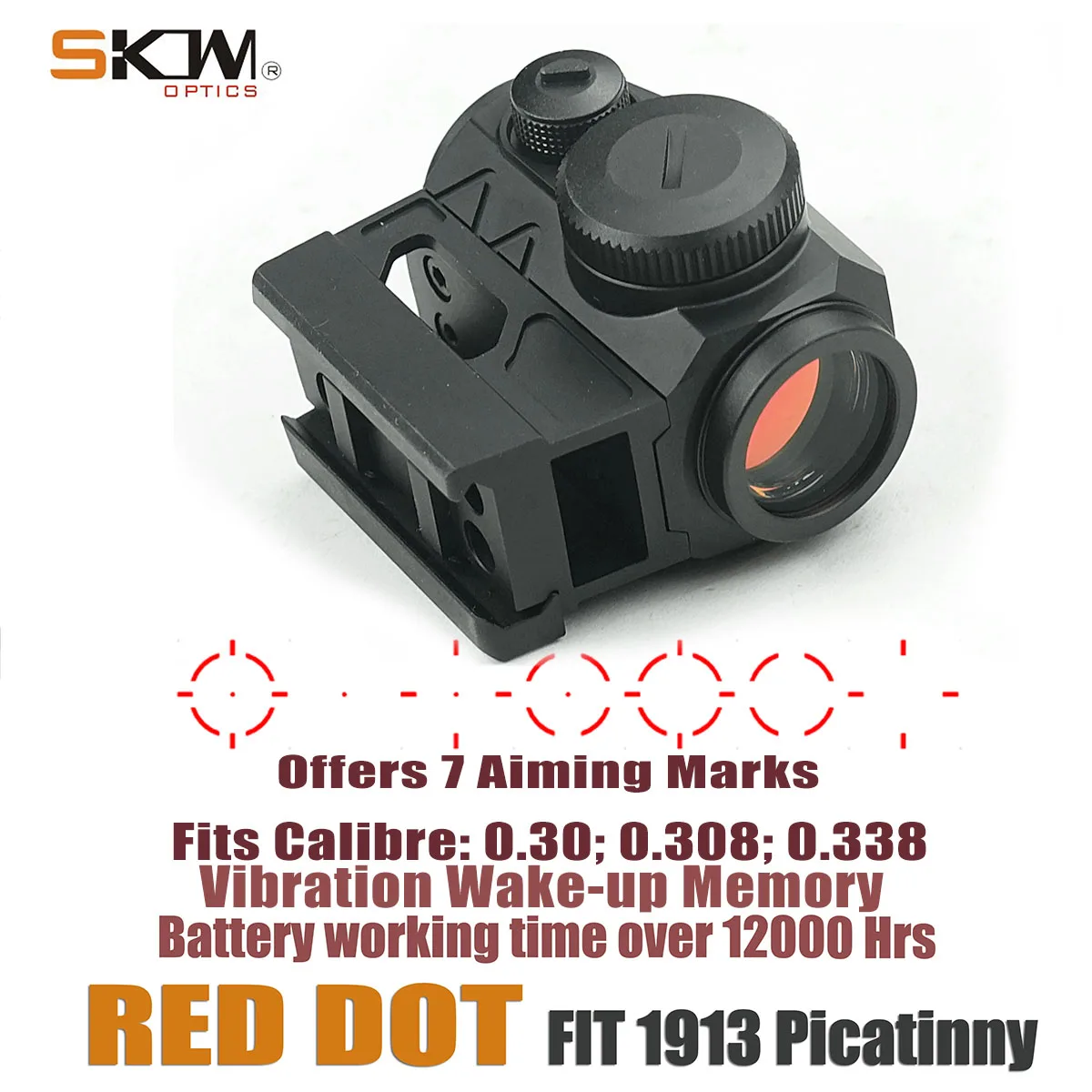 AK Sight punto rojo con soporte, óptica SKWoptics para AR - imagen 4