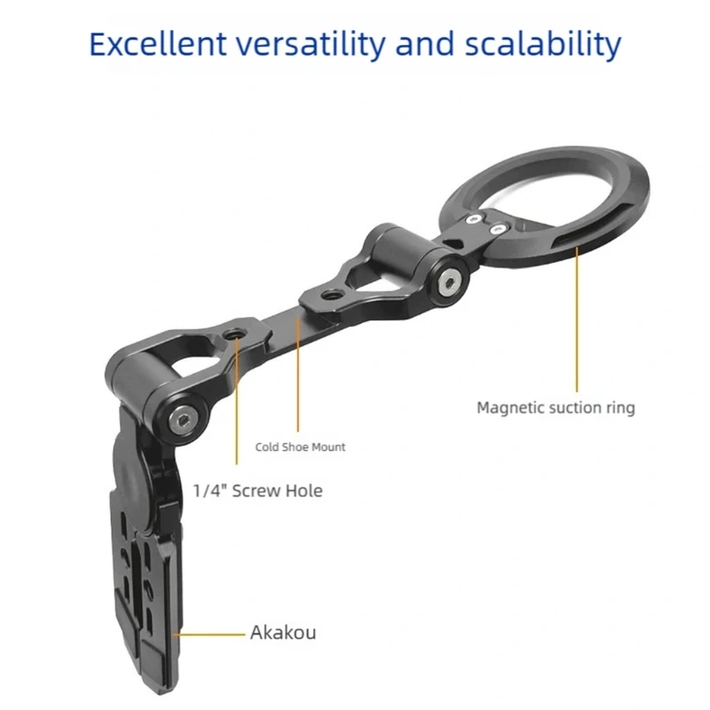 Soporte portátil de teléfono metálico plegable con ángulo ajustable - imagen 3