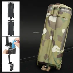 Caja de baterías táctica impermeable para CR123/18650 AA/AAA