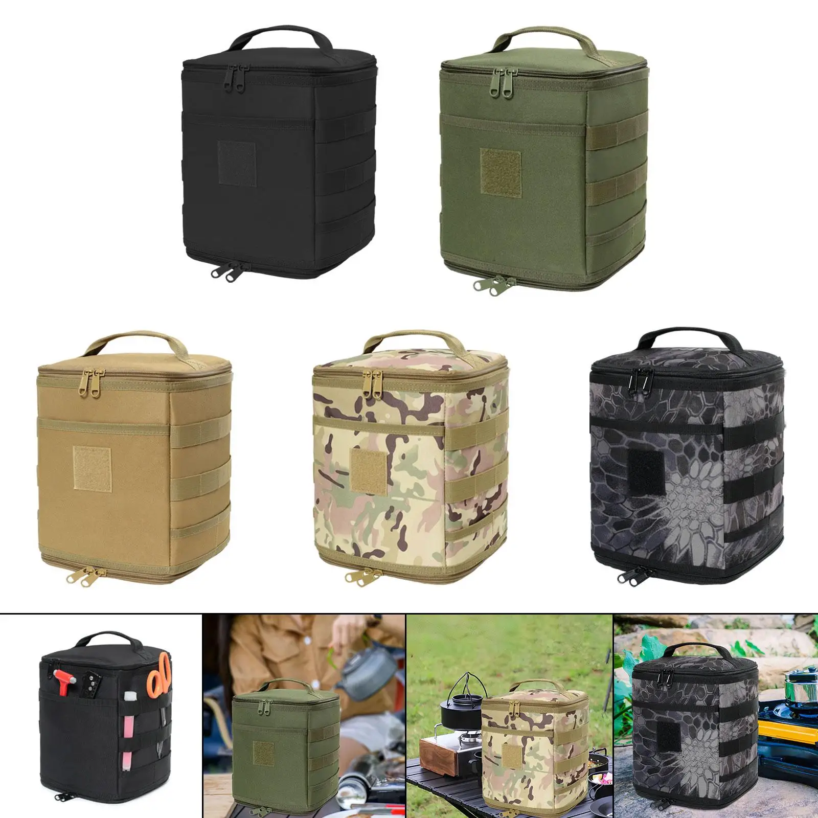 Bolsa para bombona de gas plegable compacta para camping y picnic - imagen 2