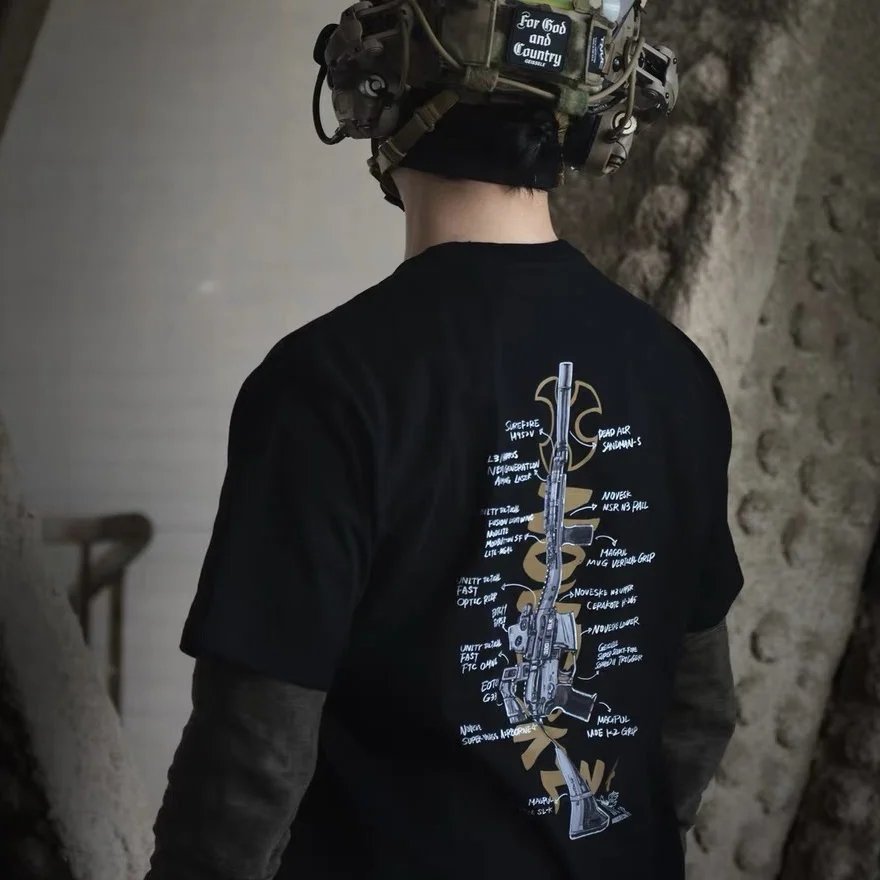 Estampado de fans con estética militar