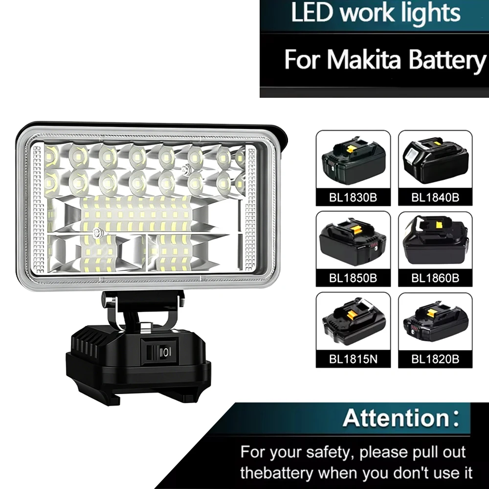 Makita luz de trabajo LED portátil con reflector para batería