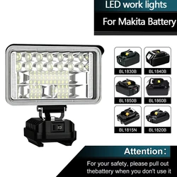 Makita luz de trabajo LED portátil con reflector para batería