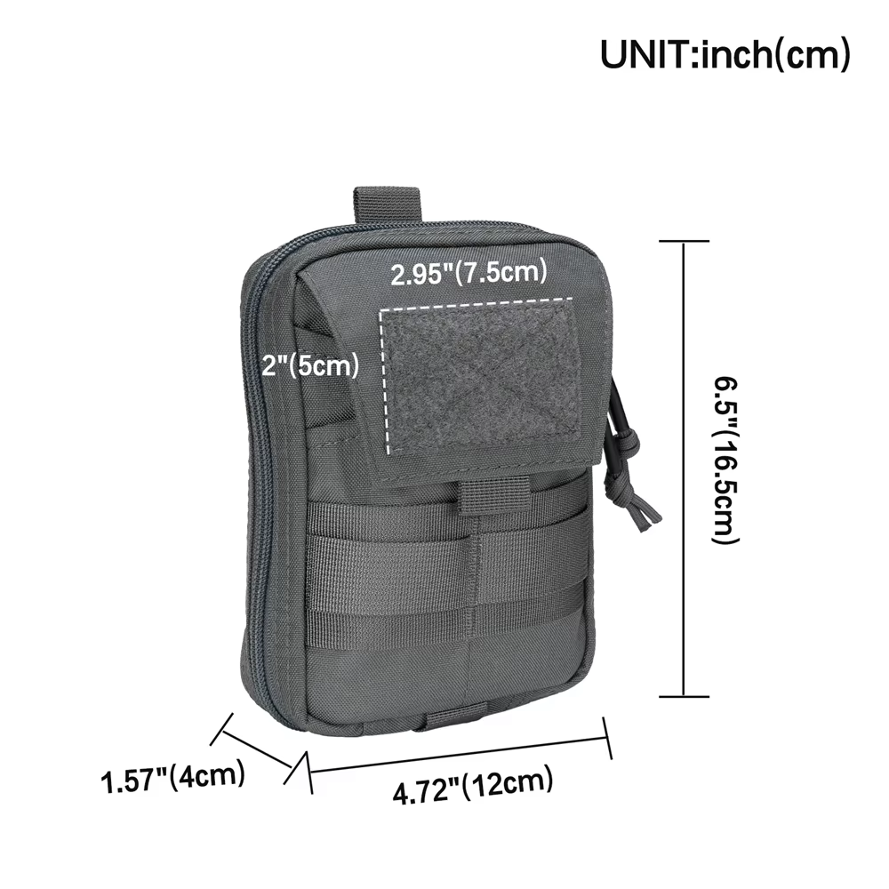 Riñonera táctica MOLLE EDC para emergencias y herramientas esenciales