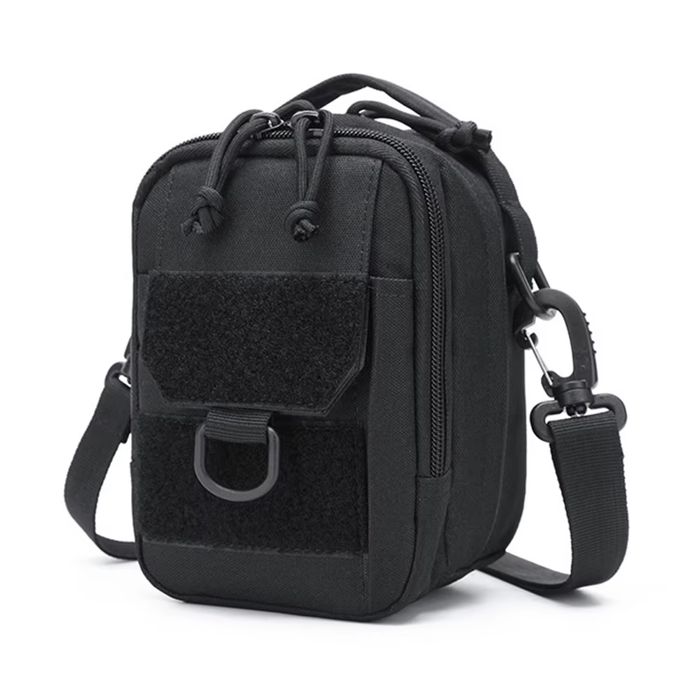 Bandolera táctica exterior MOLLE - riñonera cuadrada de doble capa EDC