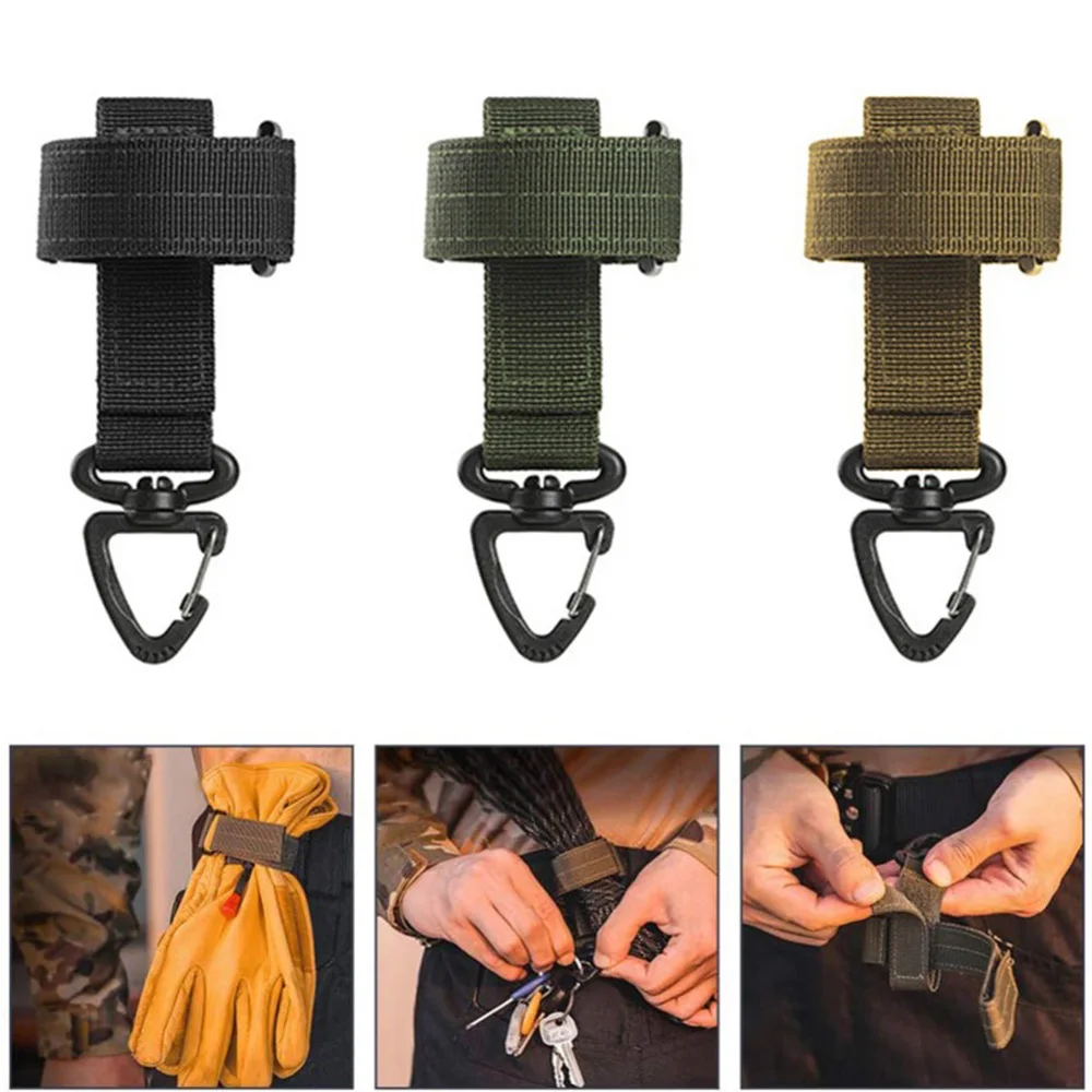 Clip para guantes nailon, correa de sujeción multiusos exterior