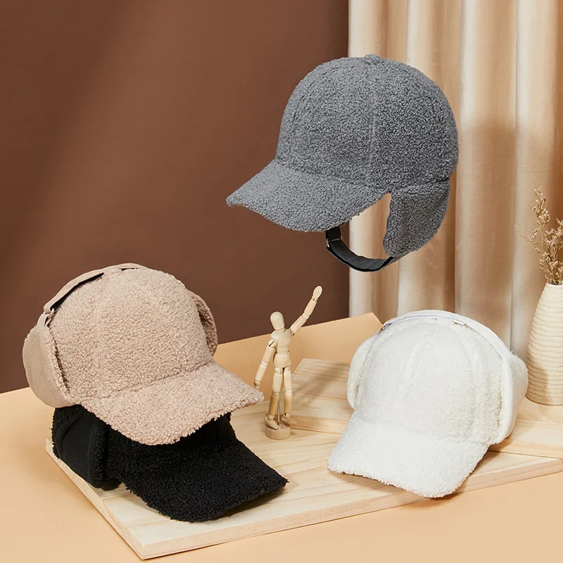 Gorro táctico de lana polar con orejeras y visera invernal - imagen 2
