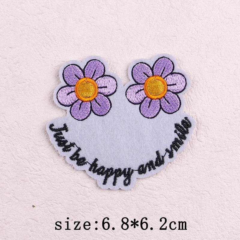Parche bordado termoadhesivo letras florales y animales para planchar - imagen 4