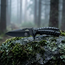 Cuchillo táctico mango G10 y funda para al aire libre