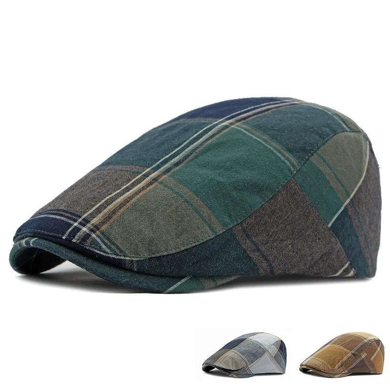 Gorra táctica tipo newsboy ripstop con visera pico de pato retro