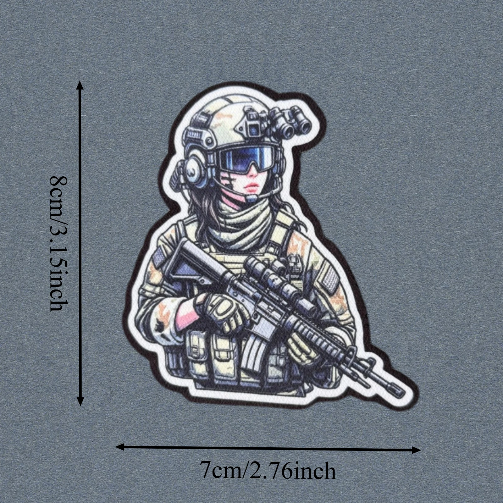 Parche táctico de anime con velcro para mochila – Insignia de moral - imagen 2