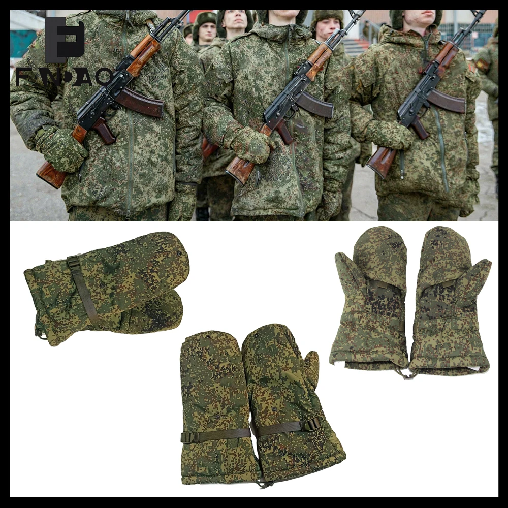 Guantes tácticos Airsoft impermeables doble capa cálidos - imagen 2
