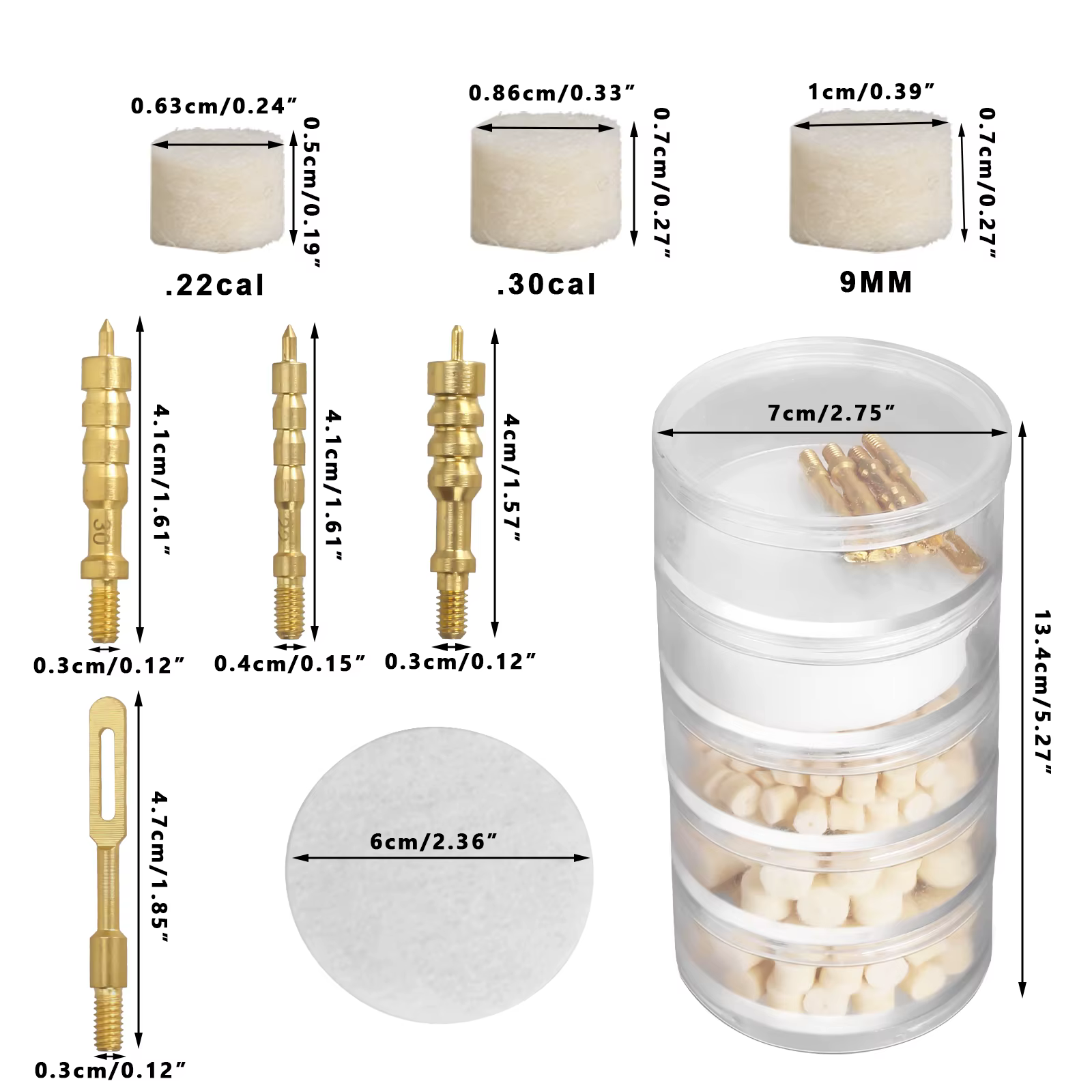 Kit limpieza armas táctica – accesorios cañón y cámara - imagen 4