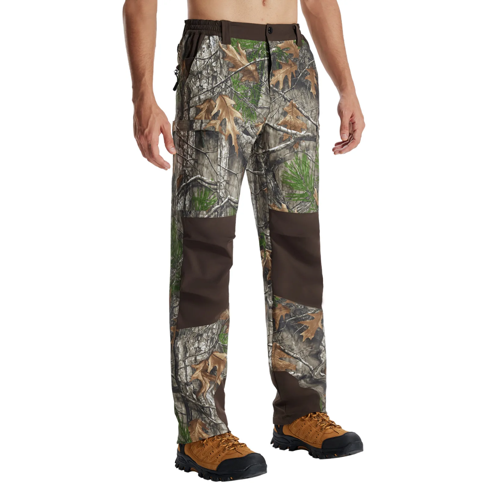 Pantalones tácticos camuflaje biónico transpirables elásticos