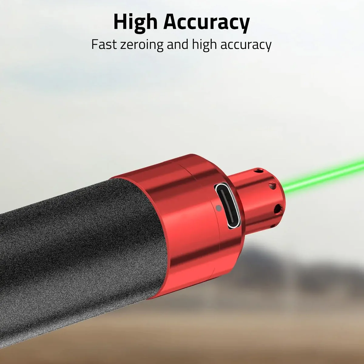 Mira láser táctica verde y roja recargable con base magnética - imagen 5