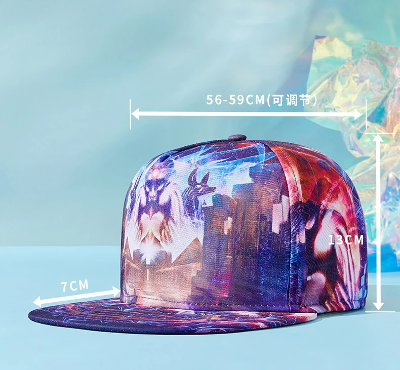 Gorra snapback con visera plana en estilo streetwear