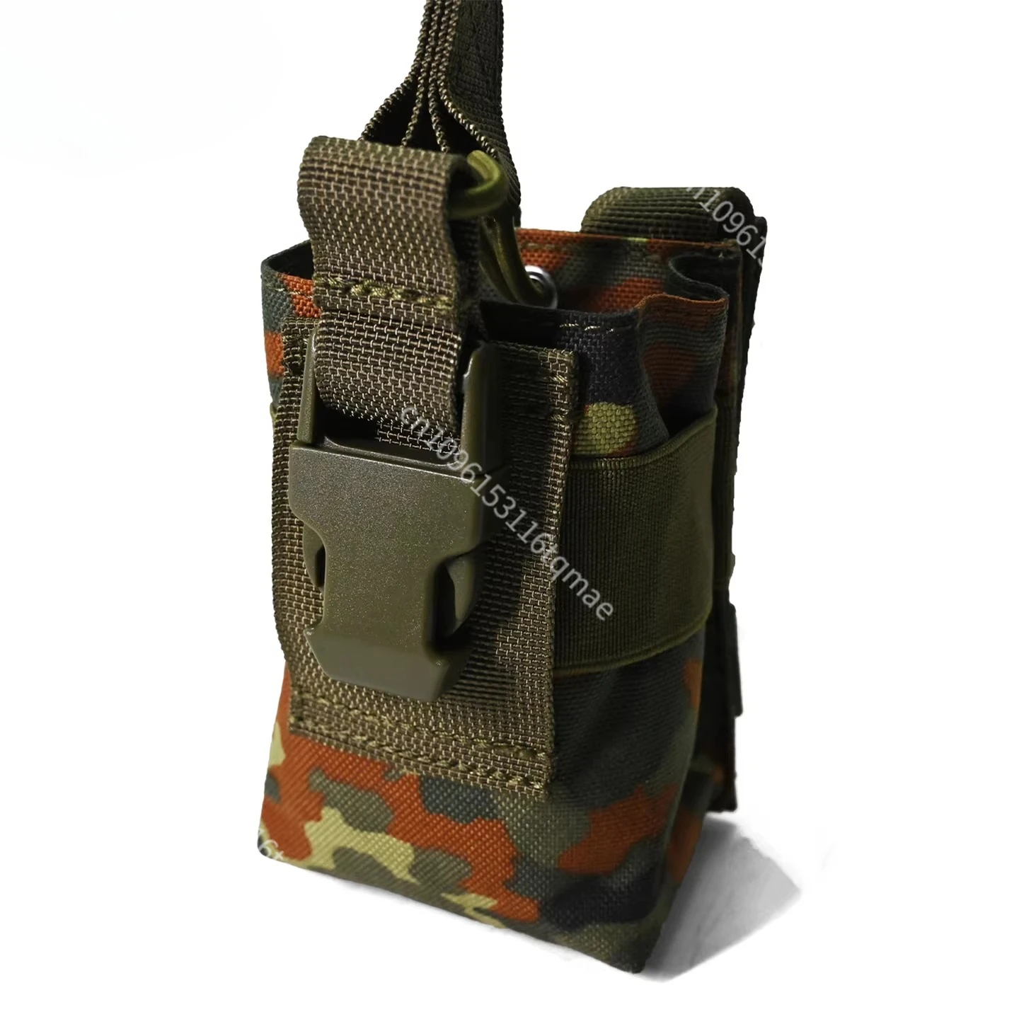 Bolsa táctica impermeable 1000D Flecktarn alemana para radio MOLLE - imagen 2