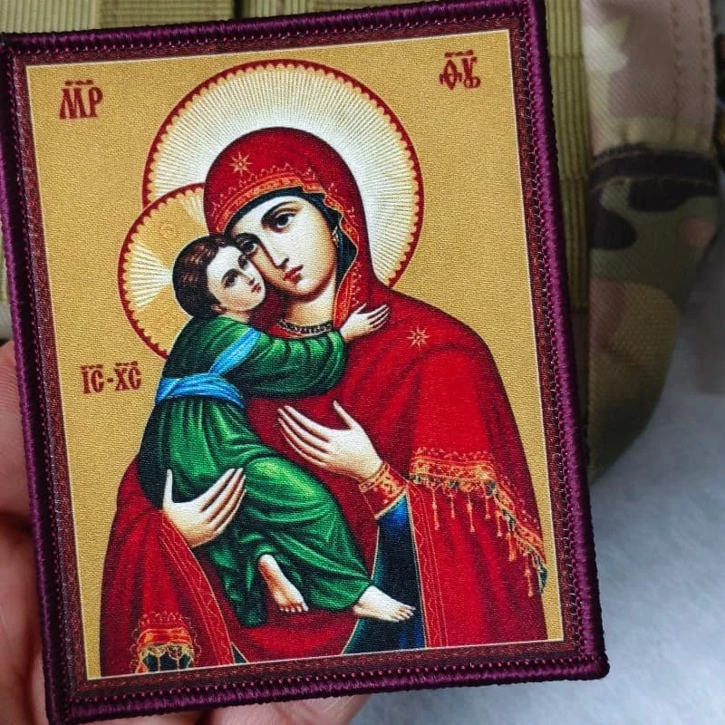 Parche táctico gancho y bucle Nicolás ortodoxo para mochila - imagen 3