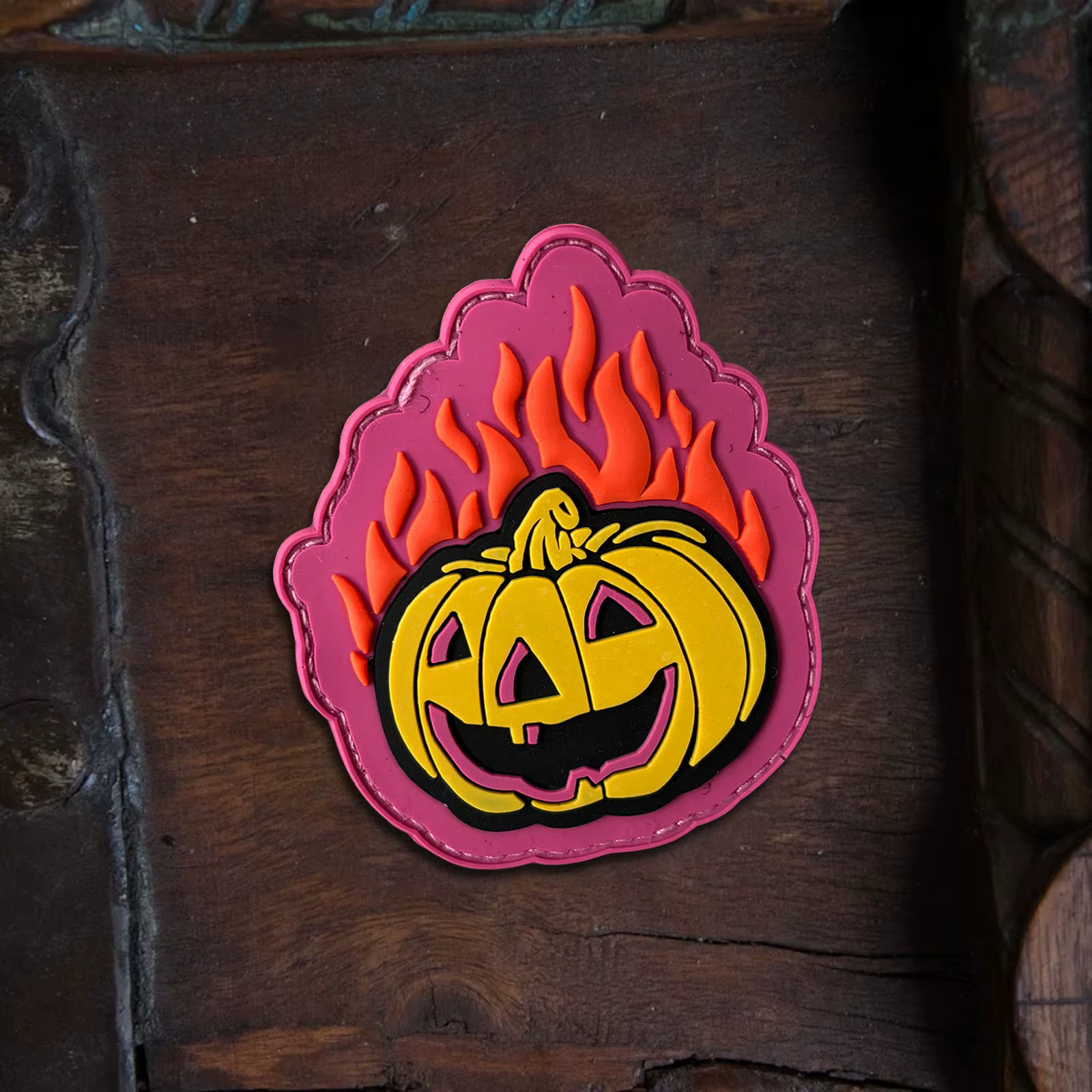 Parche táctico calabaza de Halloween con velcro Moral Airsoft - imagen 4