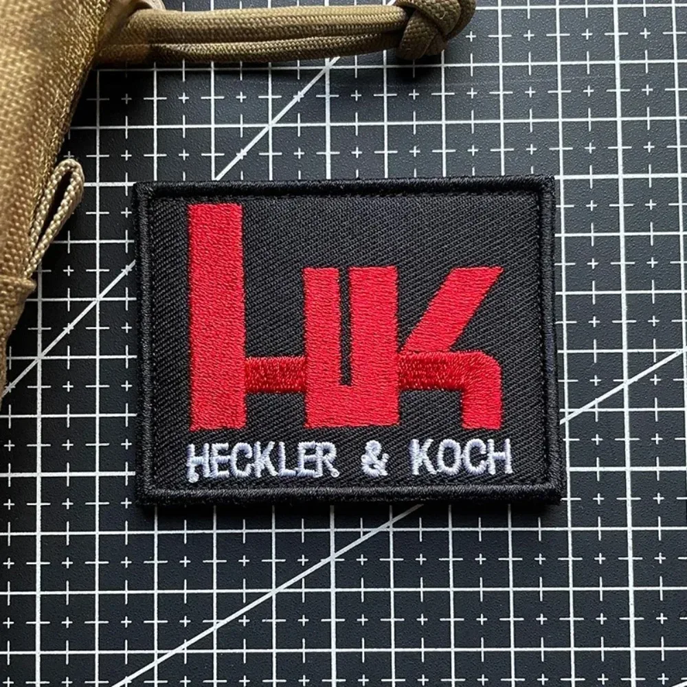 Parche táctico bordado HK Velcro – Insignia moral para mochila y brazalete - imagen 4