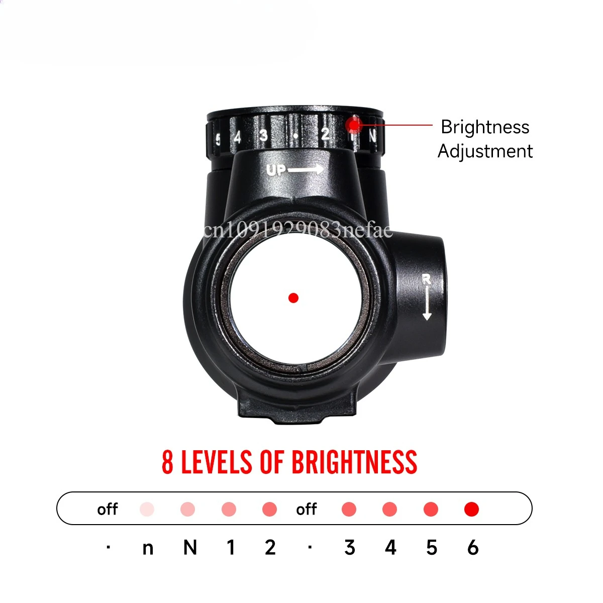 M-HD colimador holográfico con punto rojo retícula MOA para airsoft - imagen 3
