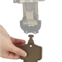 Gancho táctico MOLLE para cinturón, soporte ligero de plástico