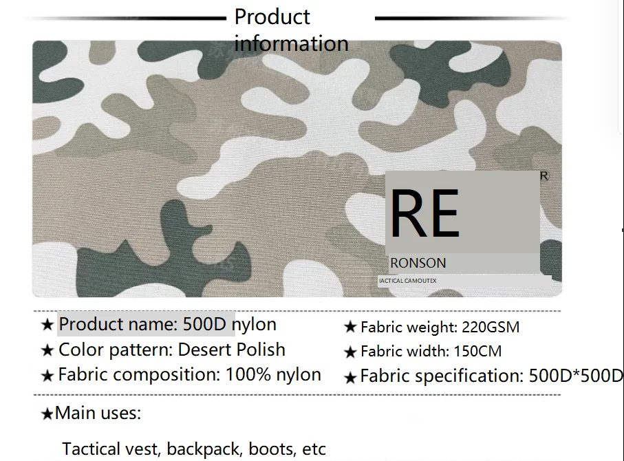 Tela táctica de camuflaje del desierto polaco en entorno natural