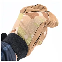 Guantes tácticos acolchados con camuflaje para invierno