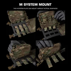 Ferro Chesty Rig ancho V2 MOLLE táctico para caza y Airsoft