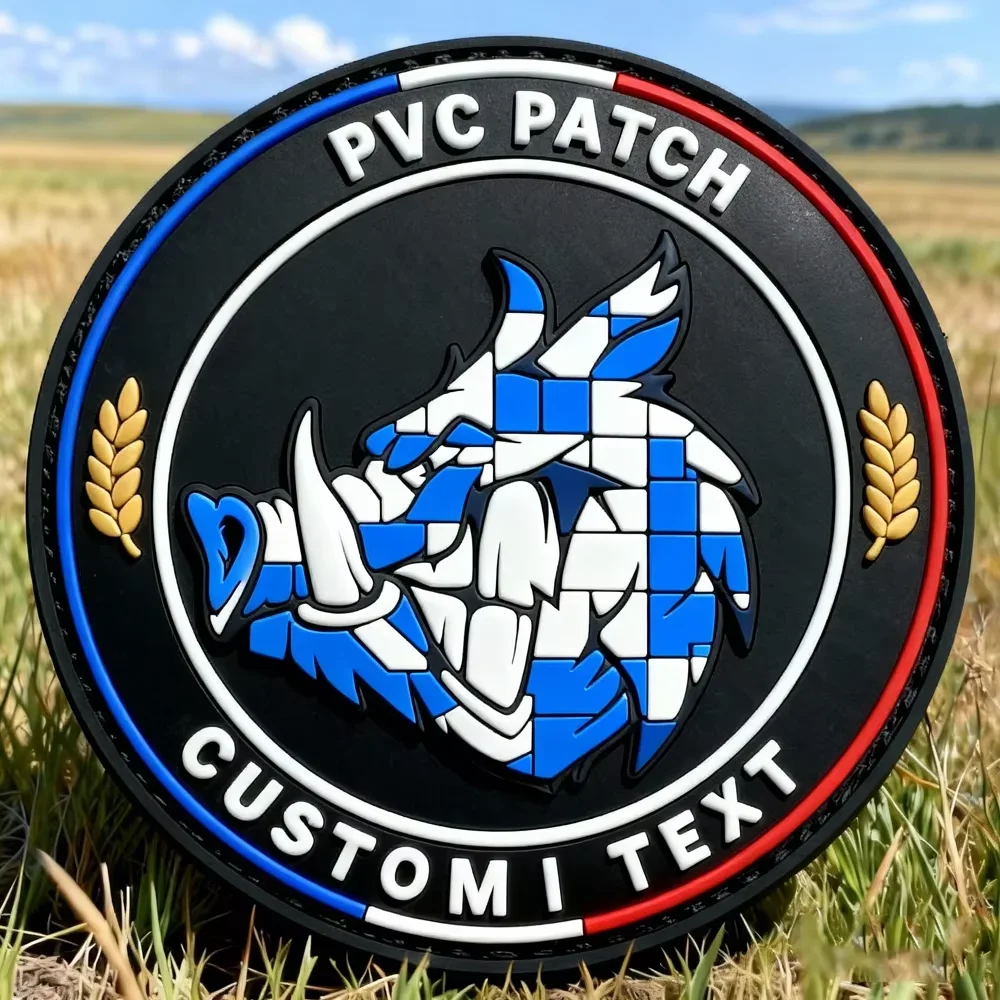 Parche PVC termoadhesivo con relieve 3D para logotipo de ropa - imagen 3