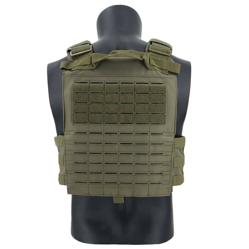 Chaleco táctico portaplacas MOLLE Airsoft con protector ajustable - imagen 5