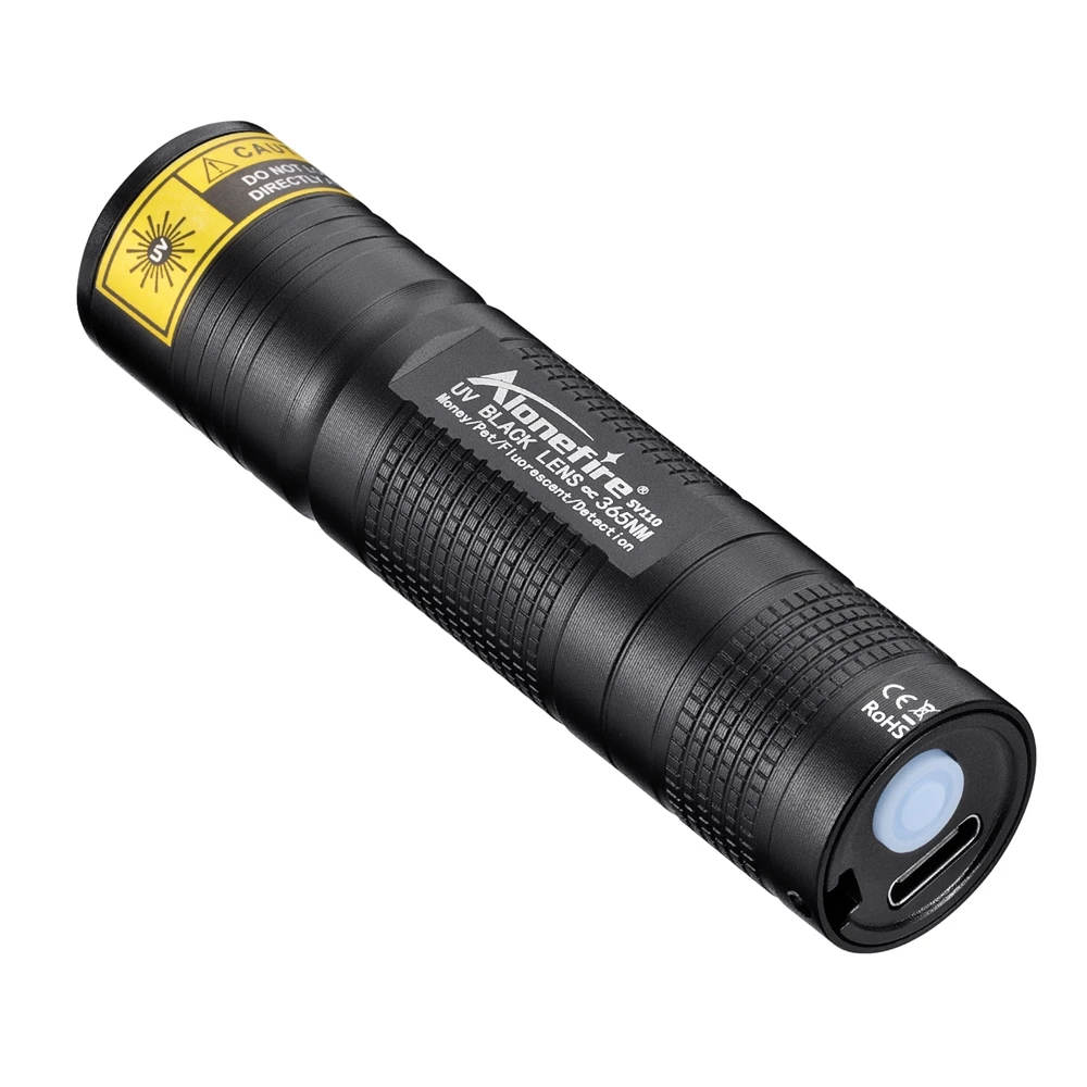 Linterna UV 365nm recargable USB para detección de tiña en mascotas - imagen 2