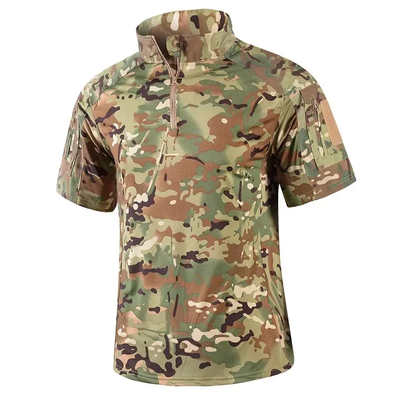 Puños ajustables con velcro de la camiseta táctica