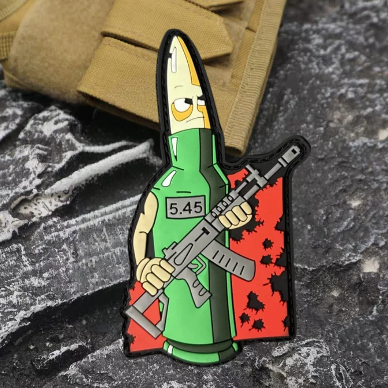 Warrior Bullet Parche táctico MOLLE PVC volumétrico - imagen 5