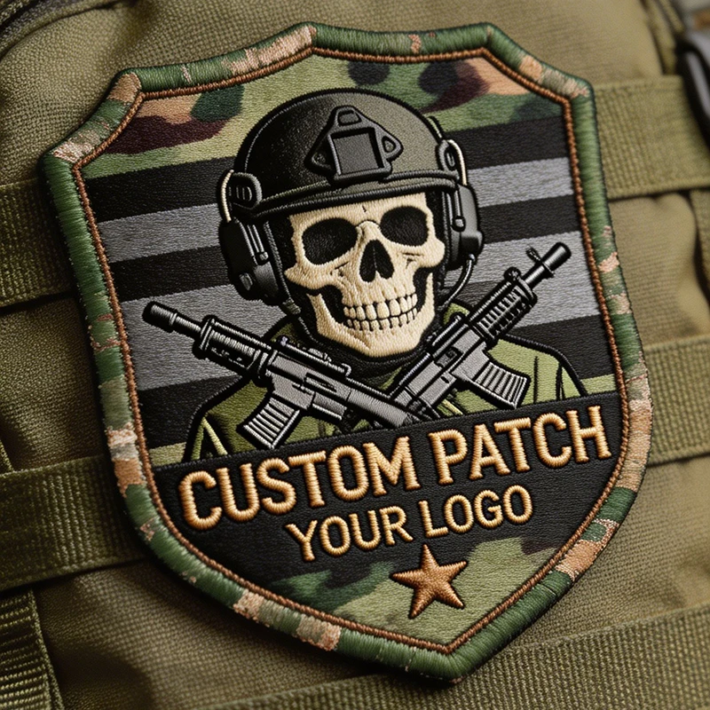 Parche táctico camuflaje bordado termoadhesivo personalizado - imagen 5