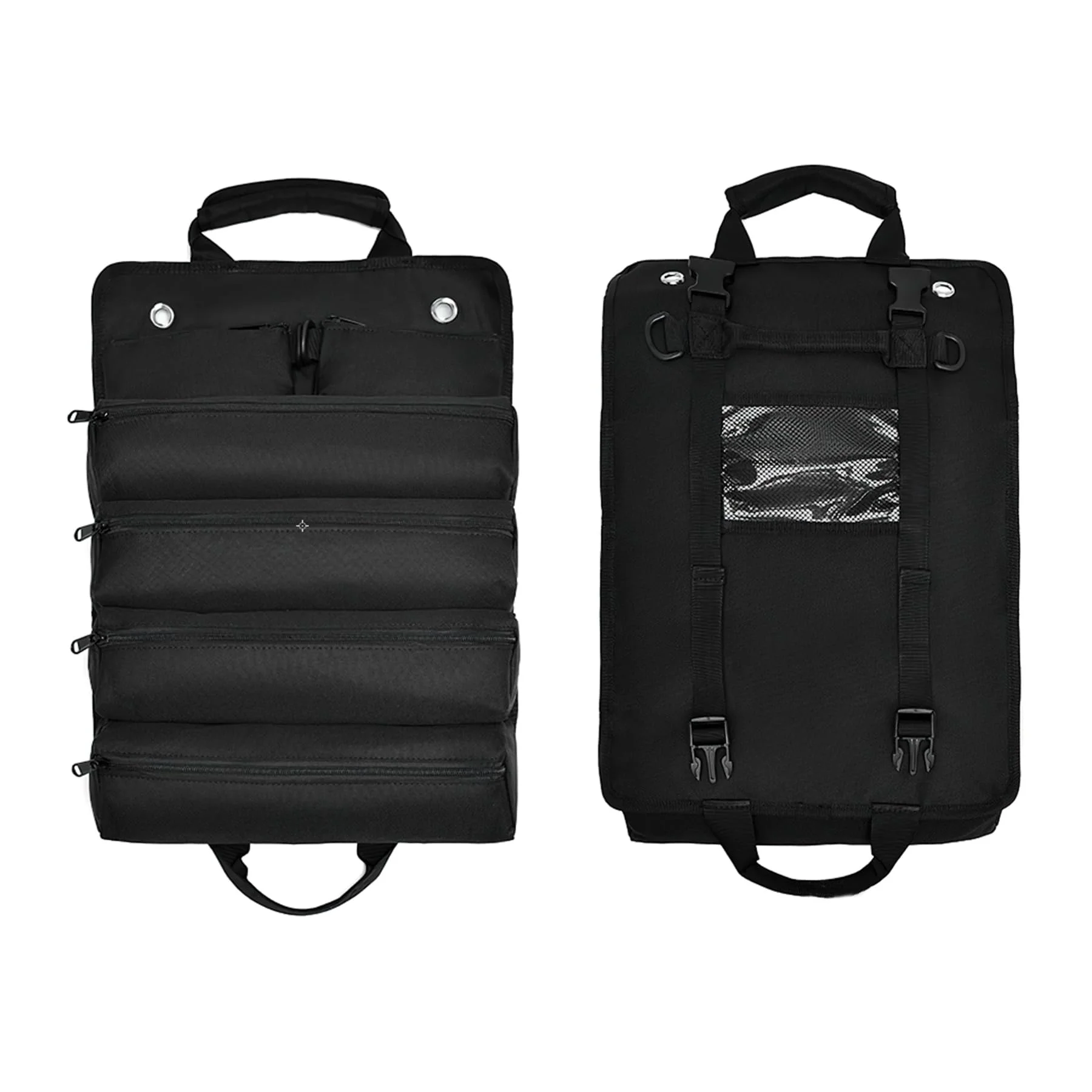 Bolsa organizadora de herramientas enrollable de lona con cremallera - imagen 5