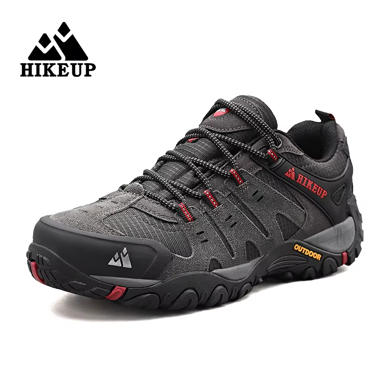 HIKEUP Zapatos tácticos piel de ante – Senderismo caza hombre