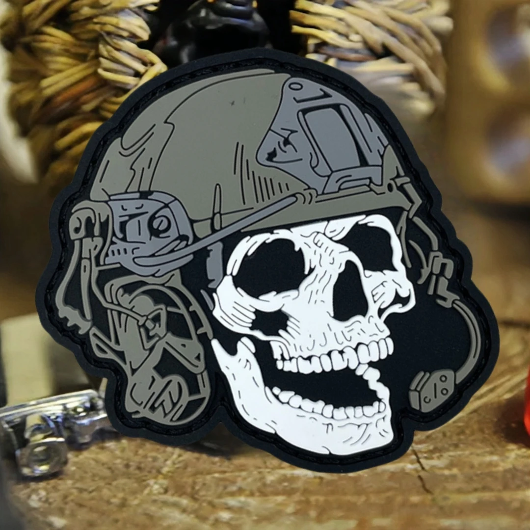 Parche táctico de PVC con gancho y bucle para casco - insignia moral - imagen 2