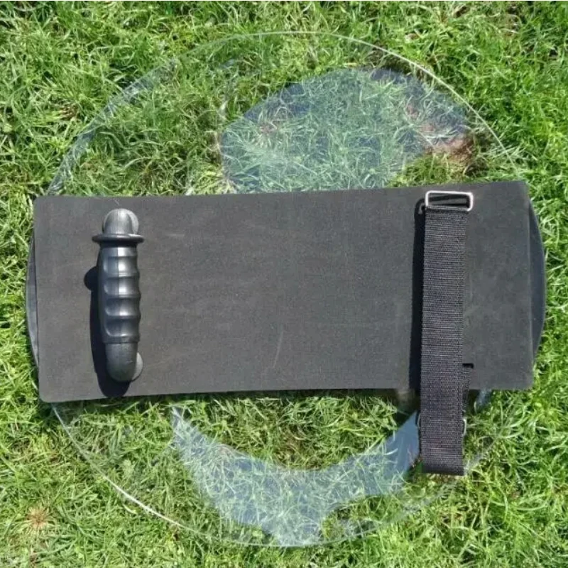 Escudo táctico de mano redondo de plástico para entrenamiento - imagen 4
