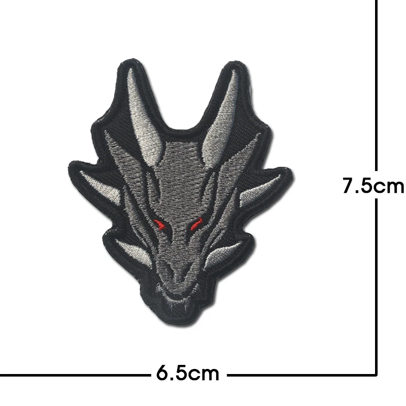 Parche táctico bordado lobo tigre oso con velcro para chaqueta - imagen 4