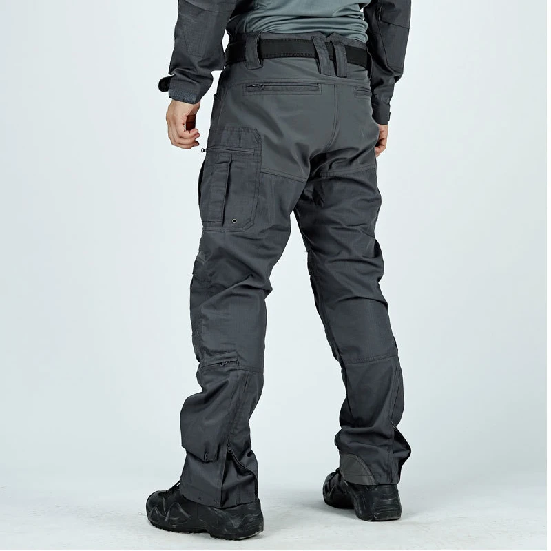 Pantalones tácticos cargo ripstop impermeables con multibolsillo - imagen 3
