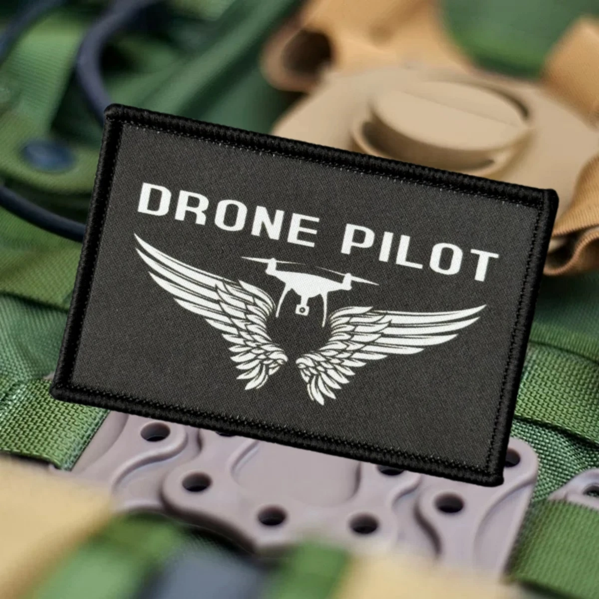 Parche táctico sublimado piloto dron UAV con MOLLE - imagen 5