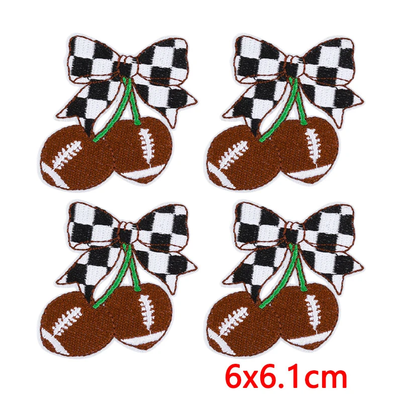Parche termoadhesivo fútbol lazo y casco bordado para coser - imagen 3