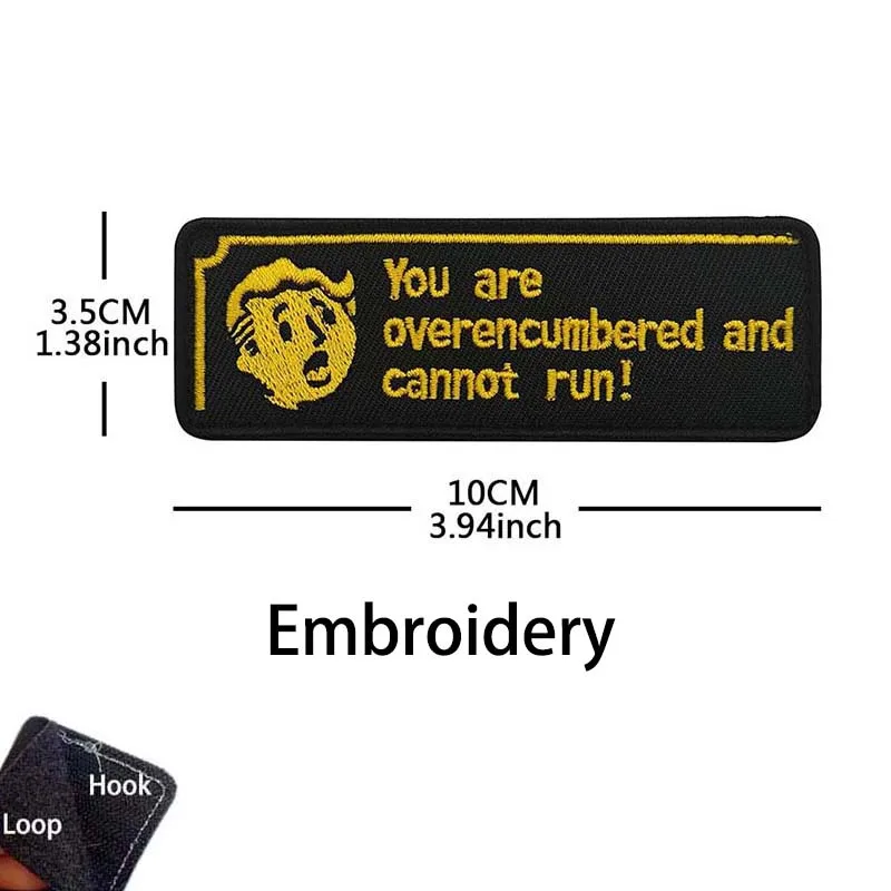 Parche moral PVC Sobrecargado sin poder correr – Diseño táctico - imagen 2