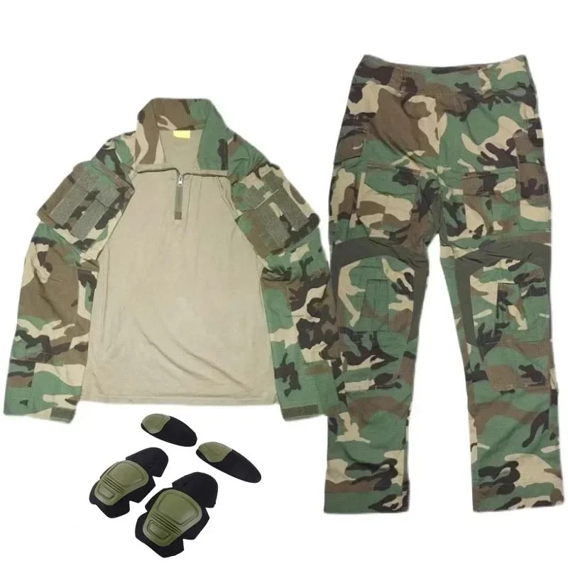 Uniforme táctico Multicam ripstop completo cargo de combate