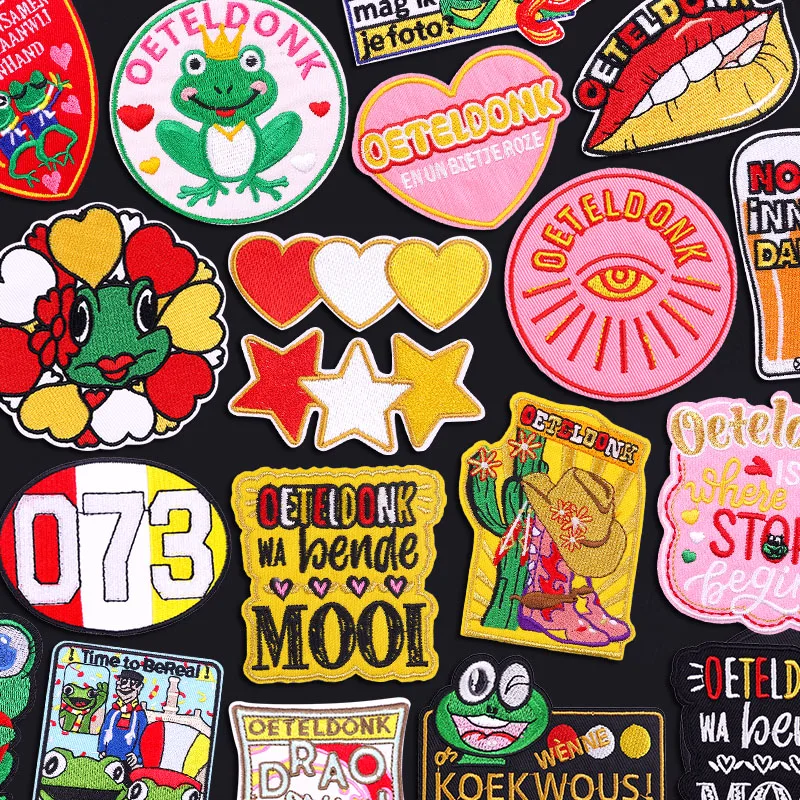Parche bordado Oeteldonk emblema Países Bajos para planchar - imagen 4