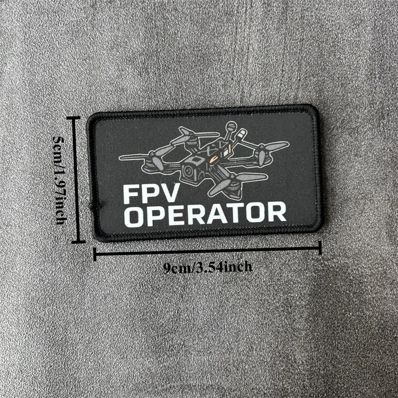 Parche táctico FPV Operator gancho y bucle para mochila - imagen 3