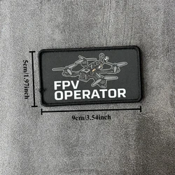 Parche táctico FPV Operator gancho y bucle para mochila