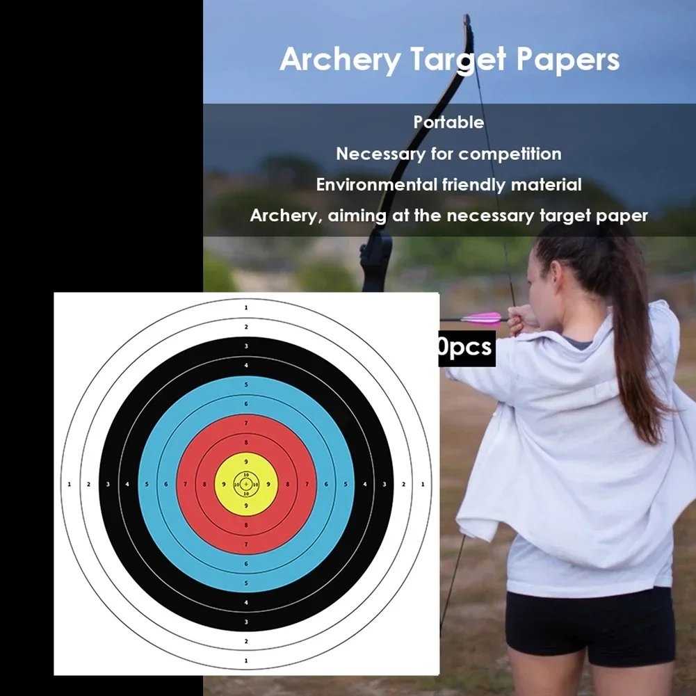 Papel de diana para tiro con arco – Escala métrica profesional - imagen 5